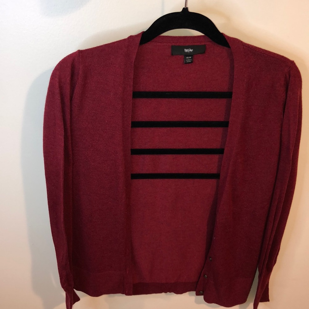 MOSSIMO SZ. XS‎ Red cardigan sweater